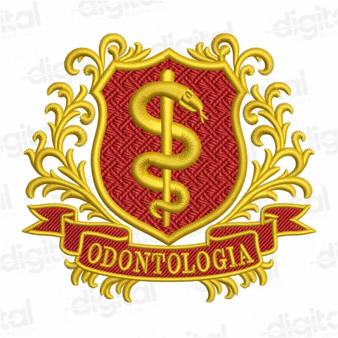 Matriz Bordado Brasão Odontologia⁴