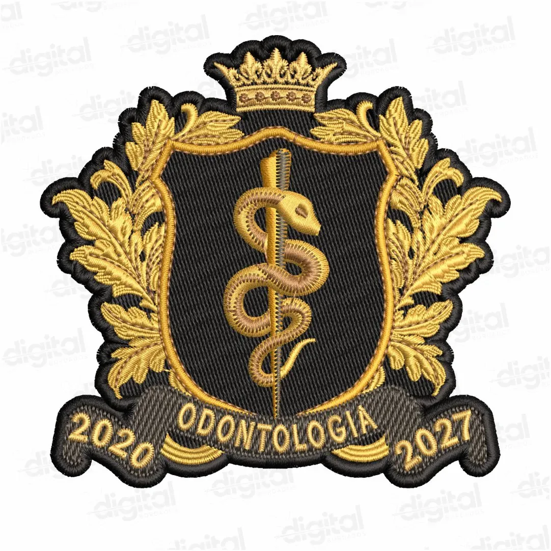 Matriz Bordado Brasão Odontologia 6