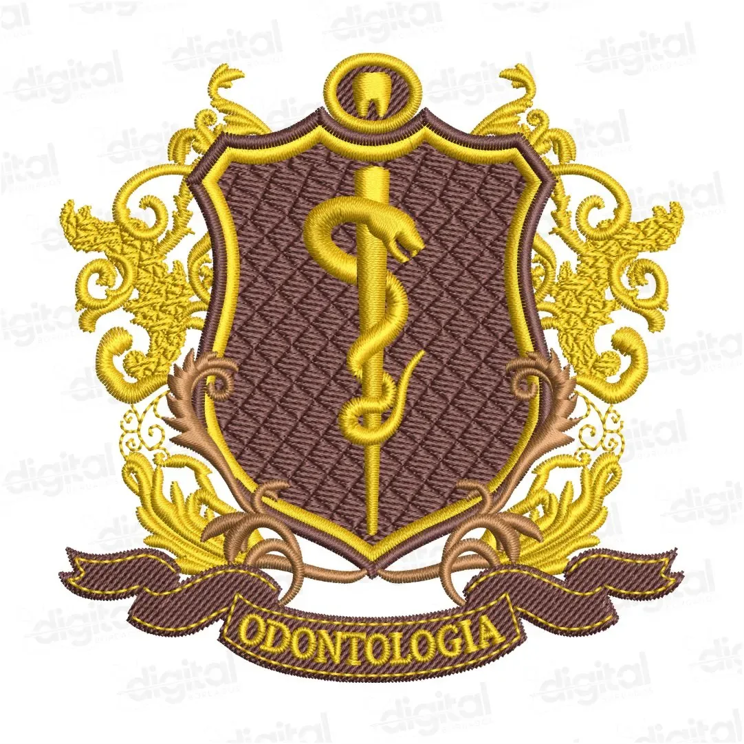 Matriz Bordado Brasão Odontologia 7