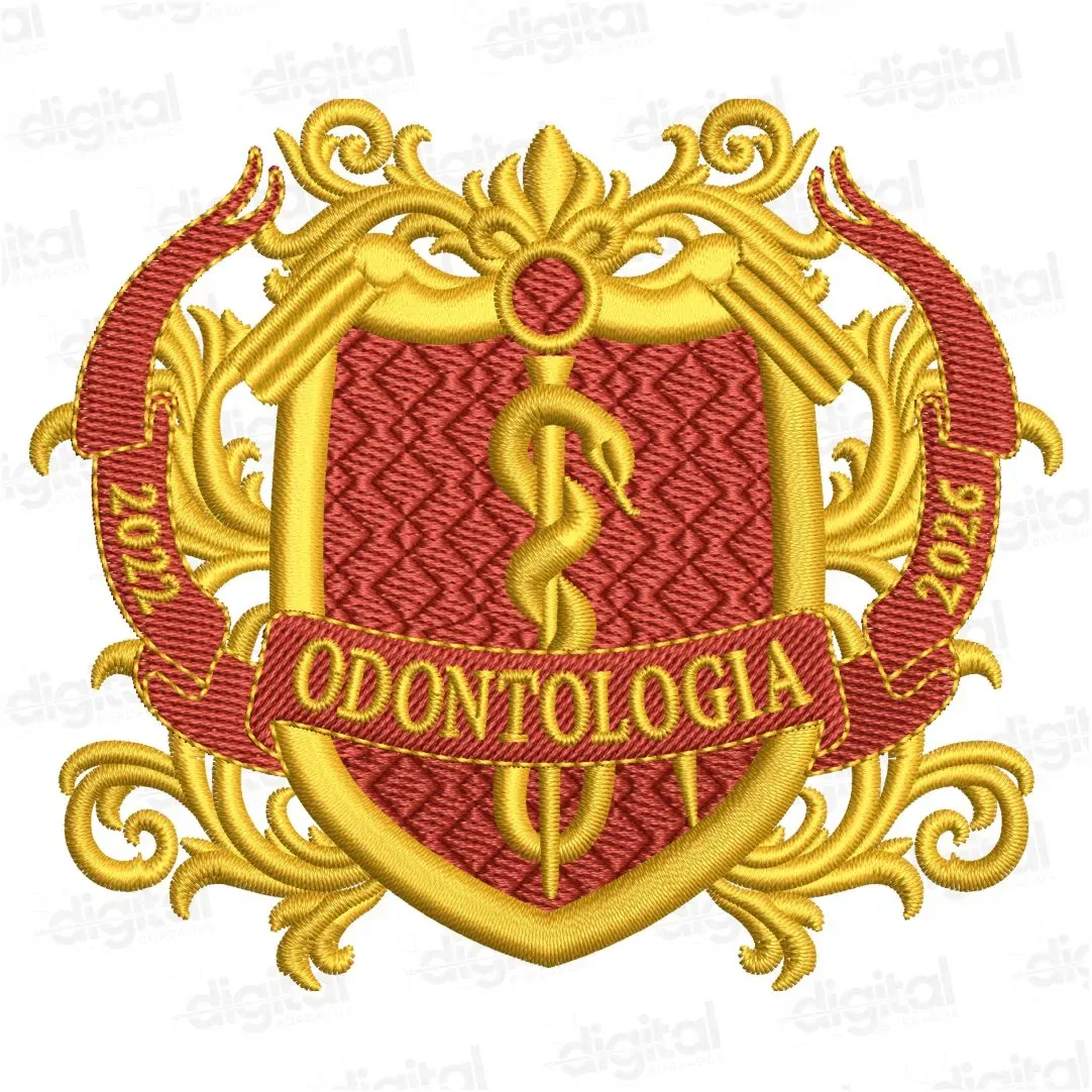Matriz Bordado Brasão Odontologia 8