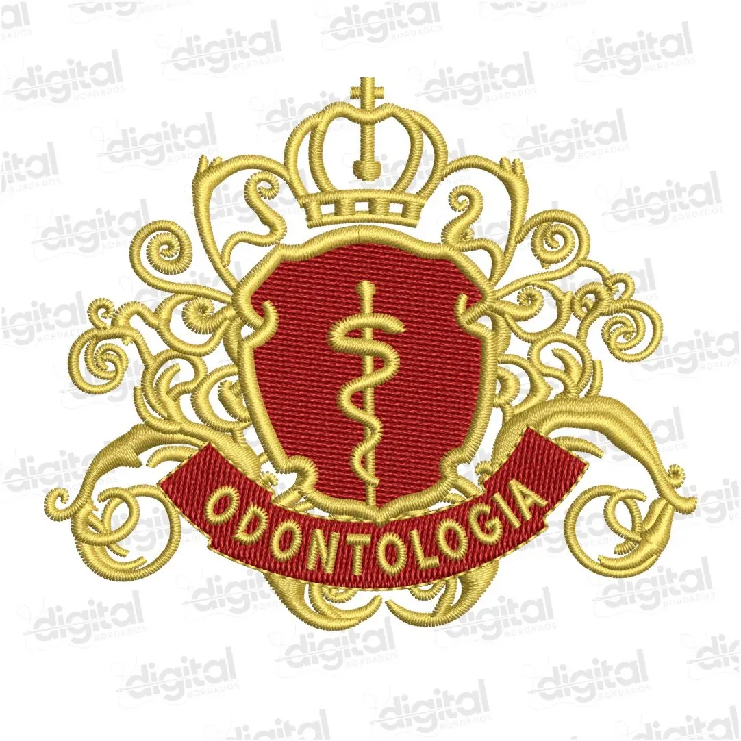 Matriz Bordado Brasão Odontologia 9