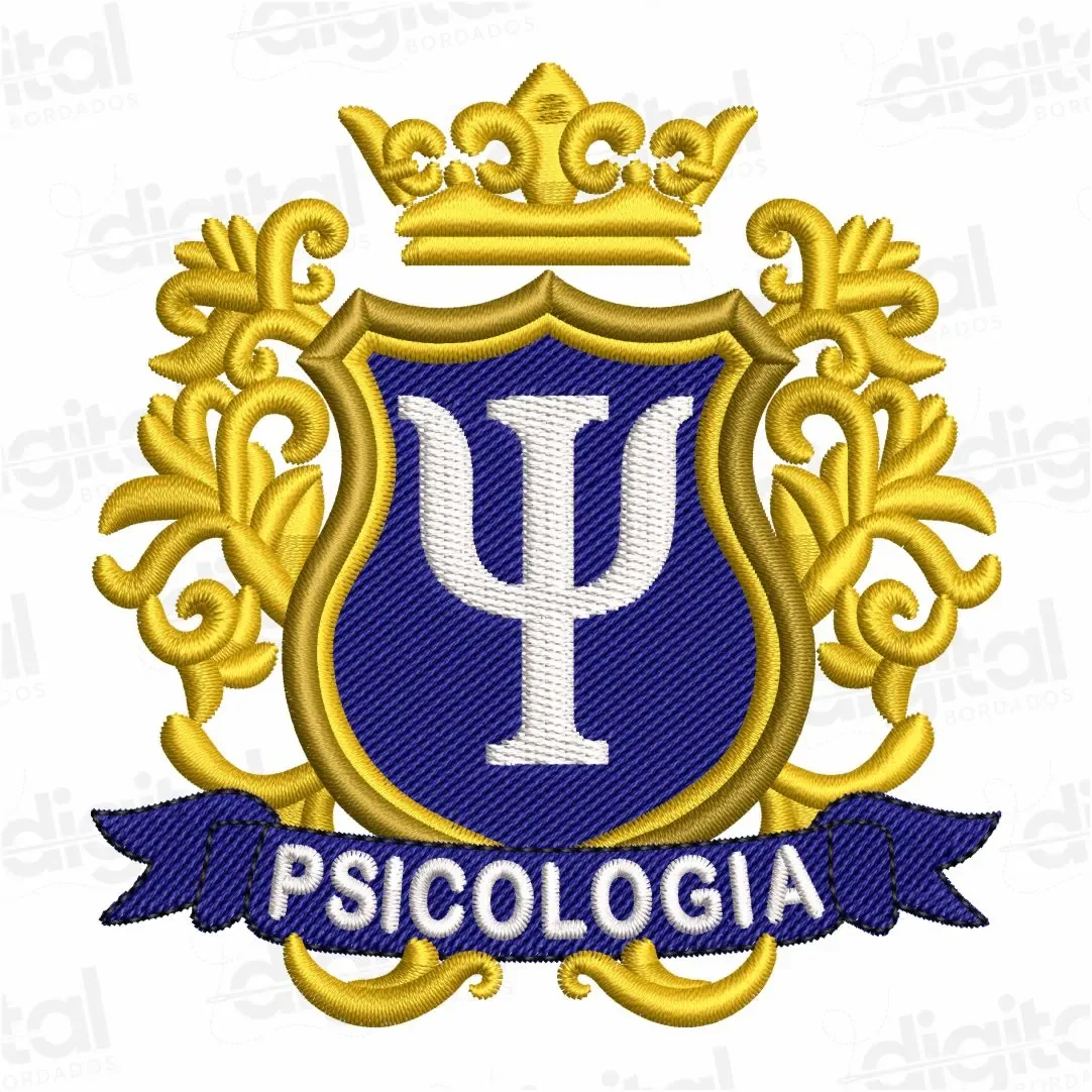 Matriz Bordado Brasão Psicologia 6