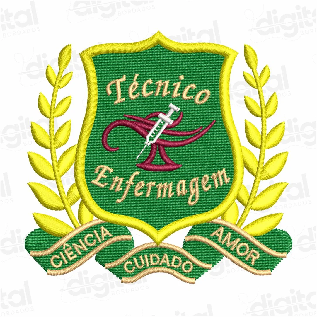 Matriz Bordado Brasão Técnico em Enfermagem