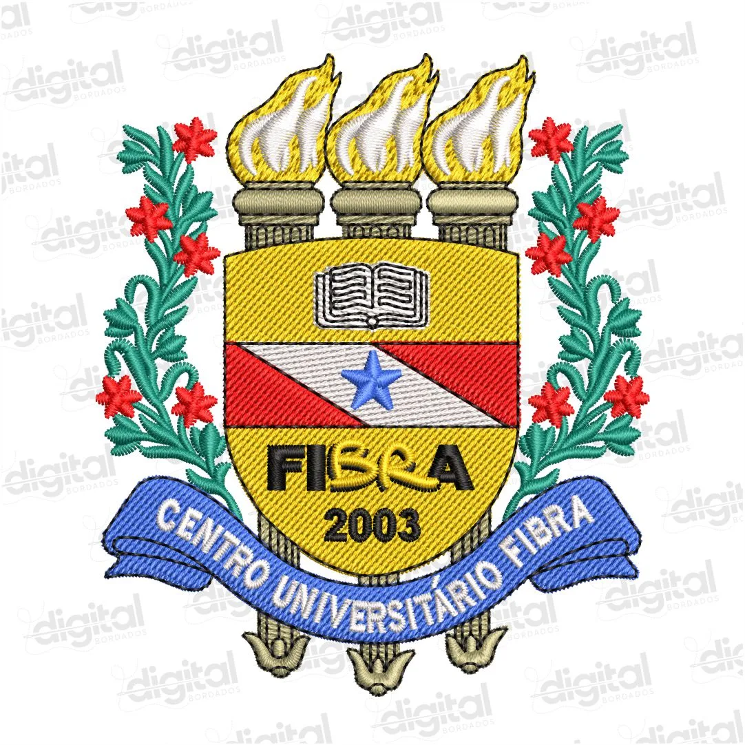 Matriz Bordado Brasão Universidade Fibra
