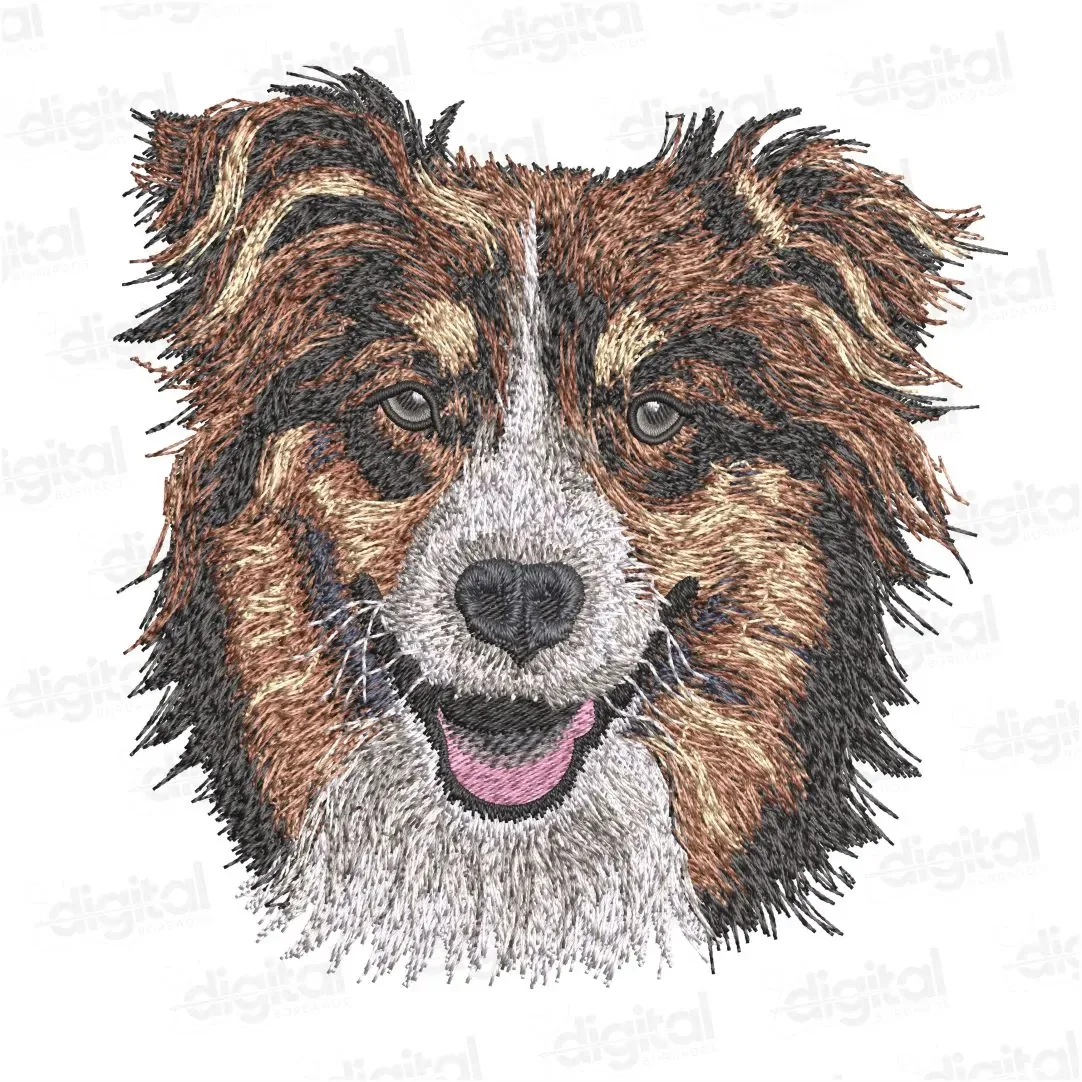Matriz Bordado Cachorro Pastor Australiano