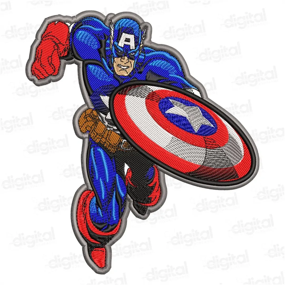 Matriz Bordado Capitão América