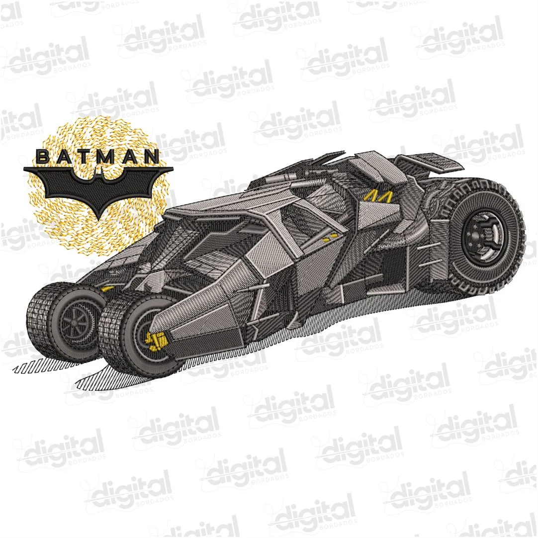 Matriz Bordado Carro Batmóvel Batman