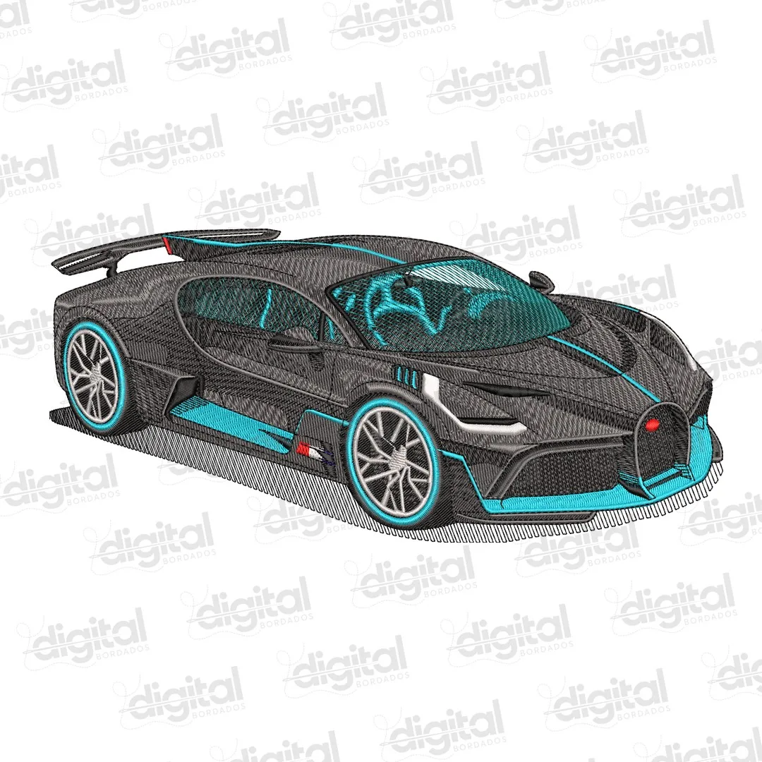 Matriz Bordado Carro Bugatti