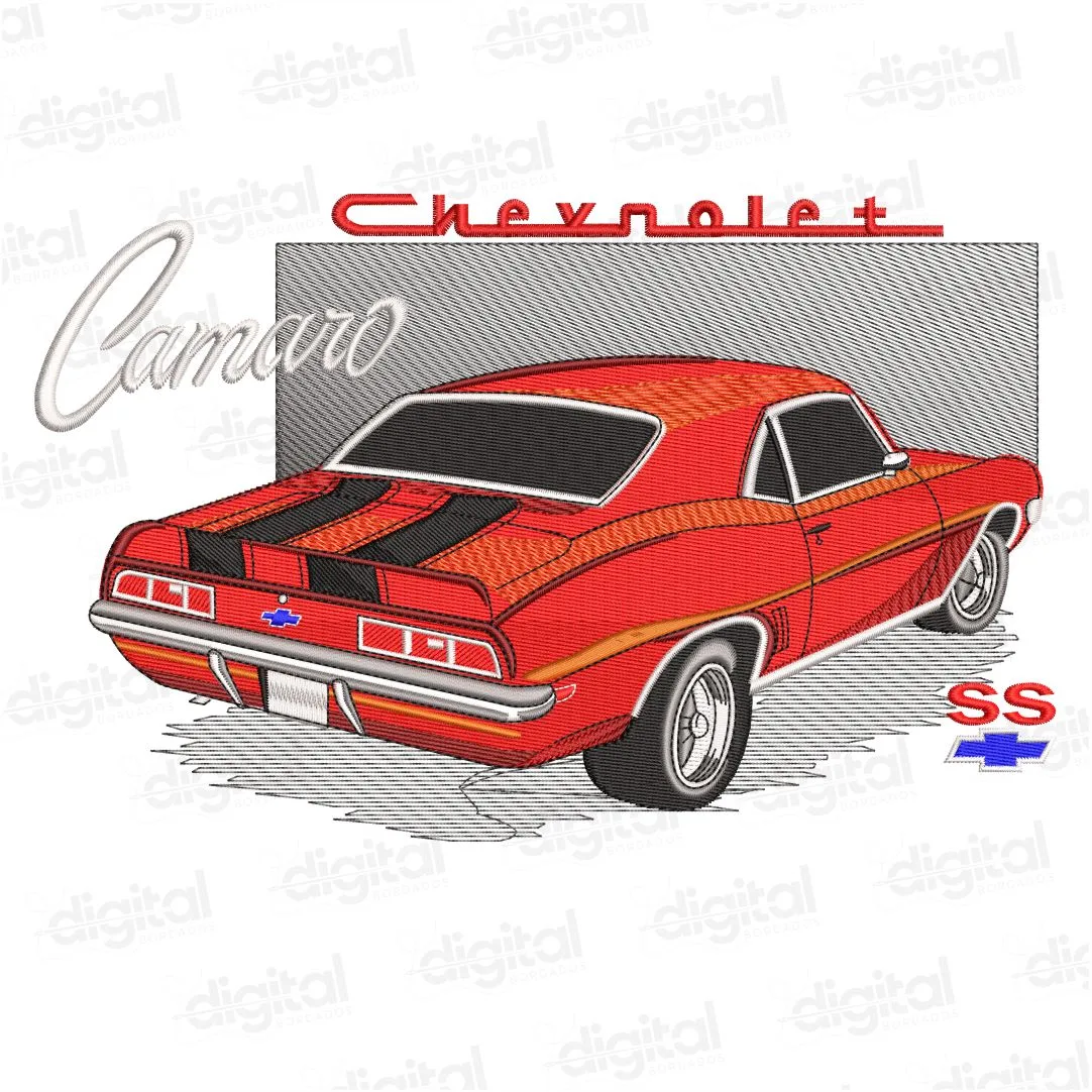 Matriz Bordado Carro Camaro 2