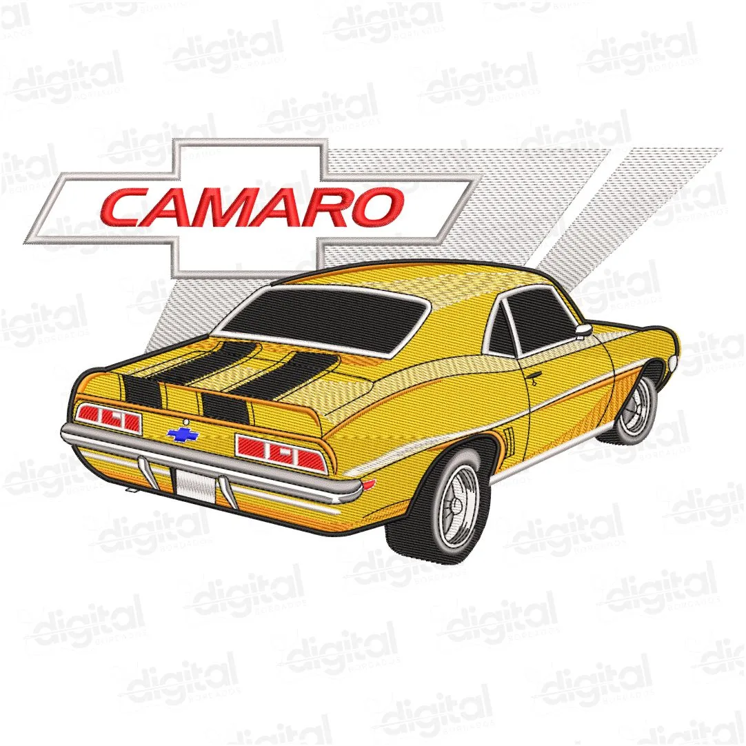 Matriz Bordado Carro Camaro