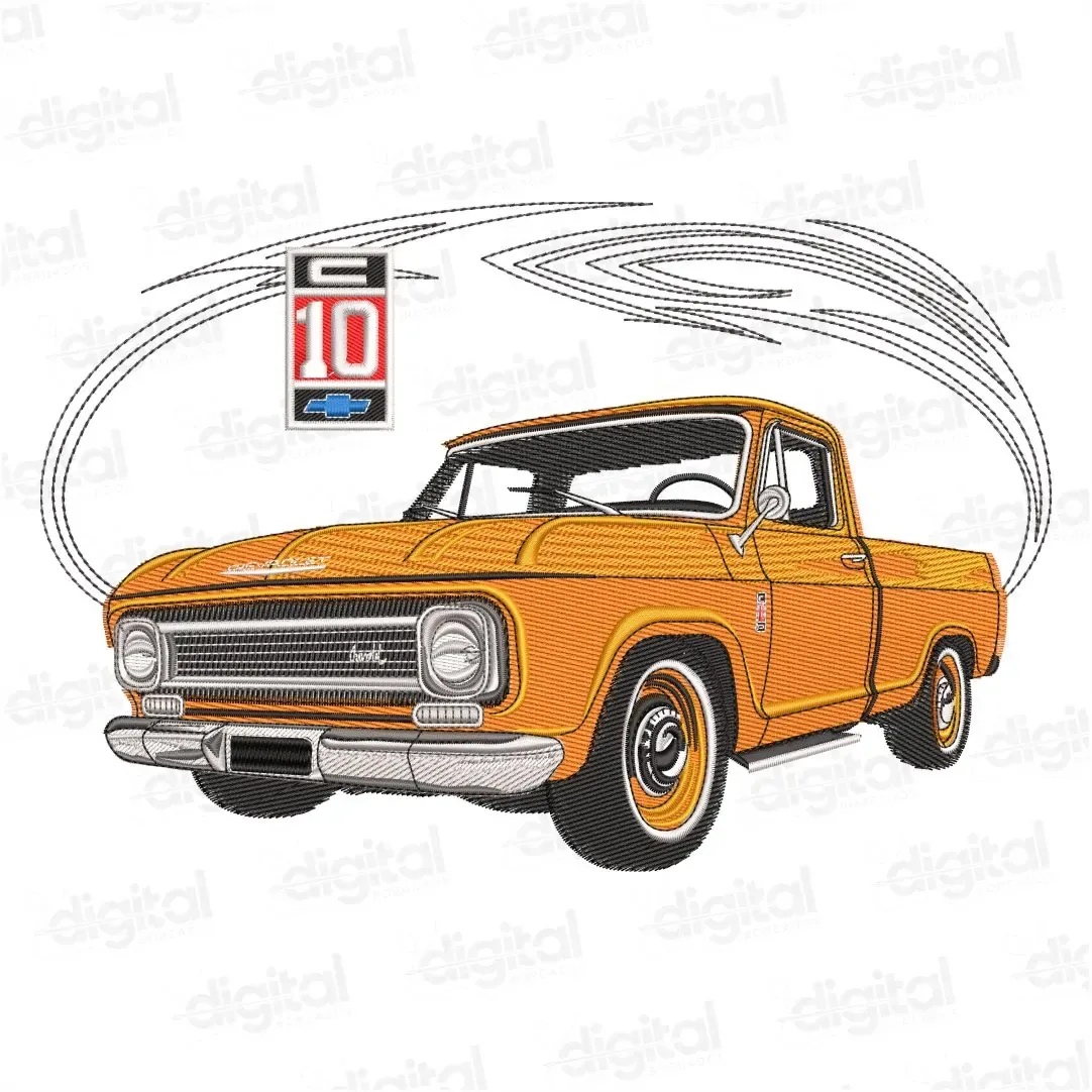 Matriz Bordado Carro Chevrolet C10 2