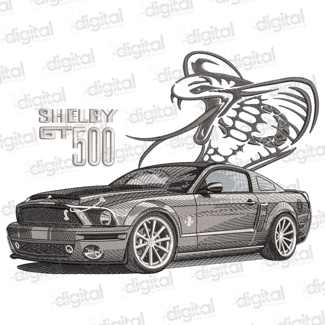 Matriz Bordado Carro Cobra Shelby
