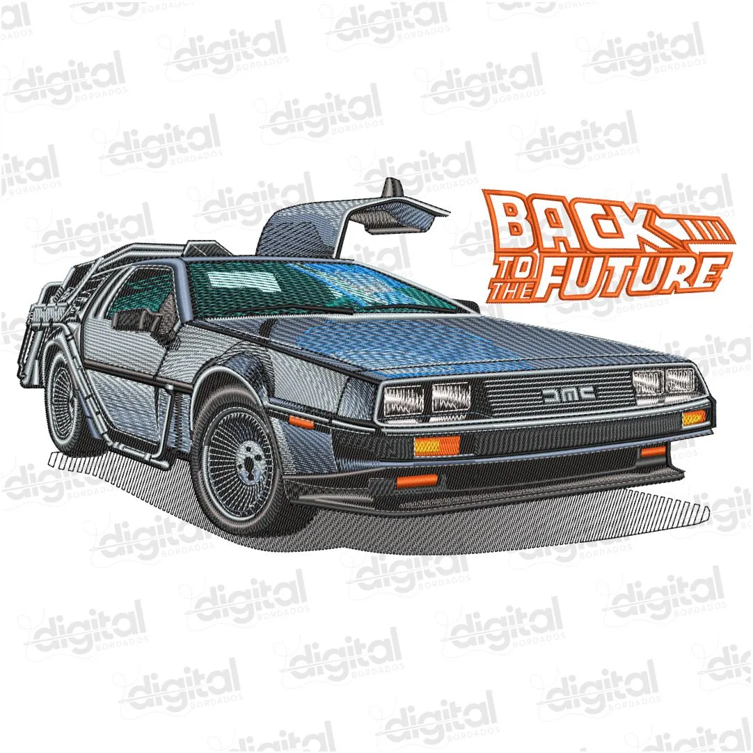 Matriz Bordado Carro de Volta para o Futuro