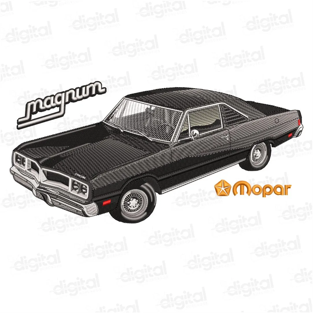 Matriz Bordado Carro Dodge Charger 1979