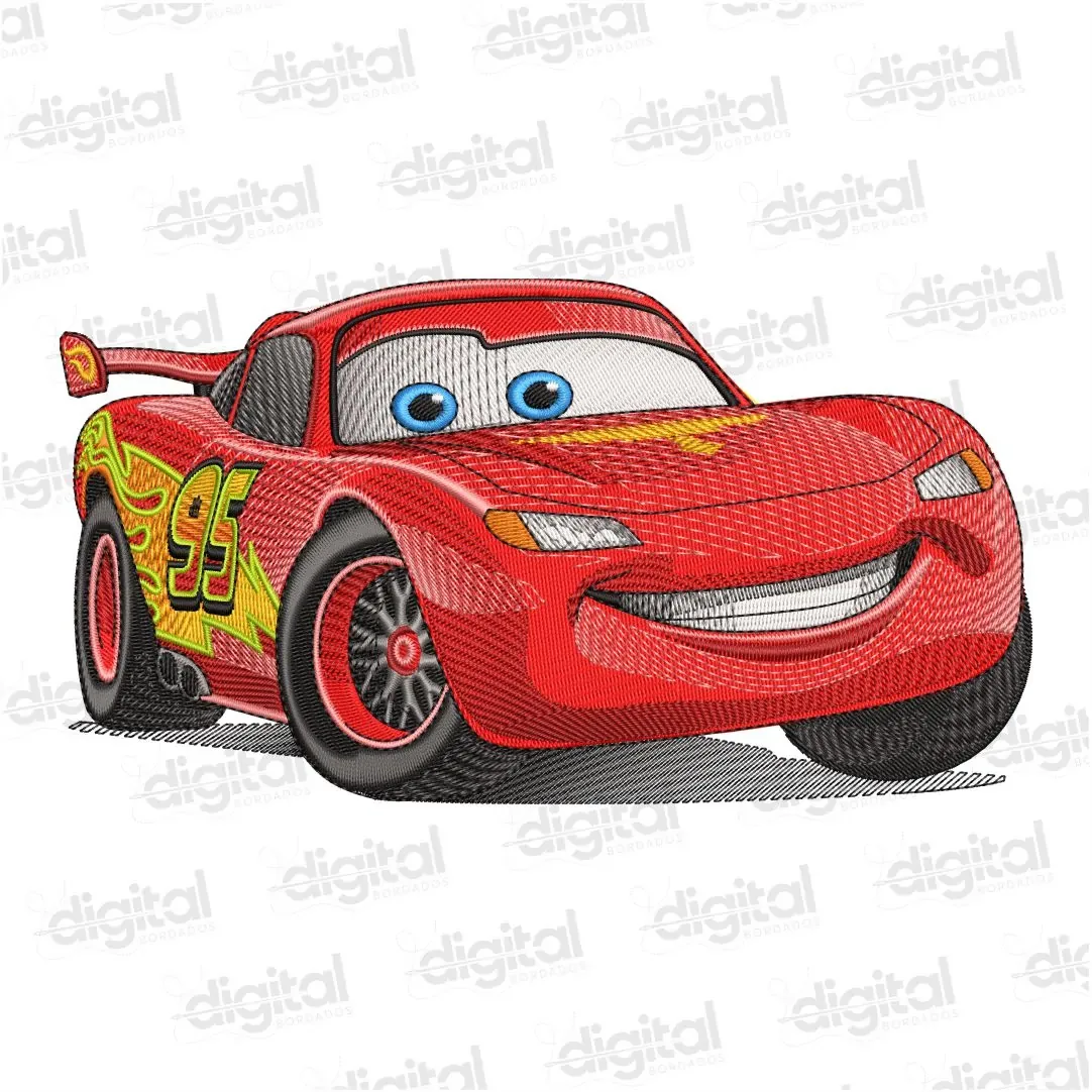 Matriz Bordado Carro McQueen