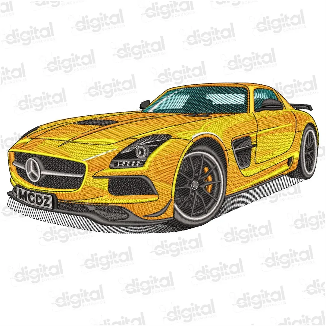 Matriz Bordado Carro Mercedes Sport