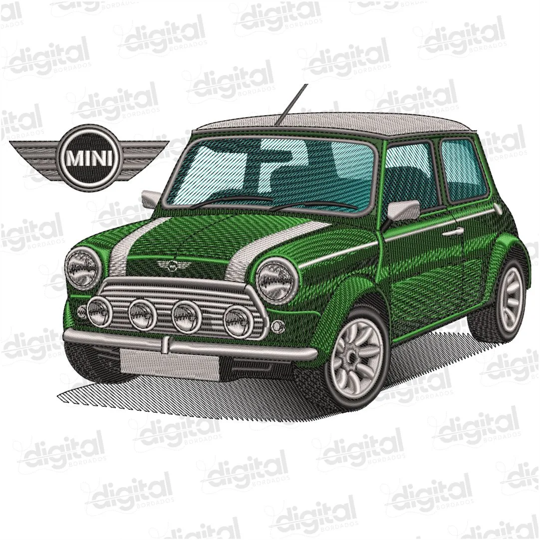 Matriz Bordado Carro Mini Cooper
