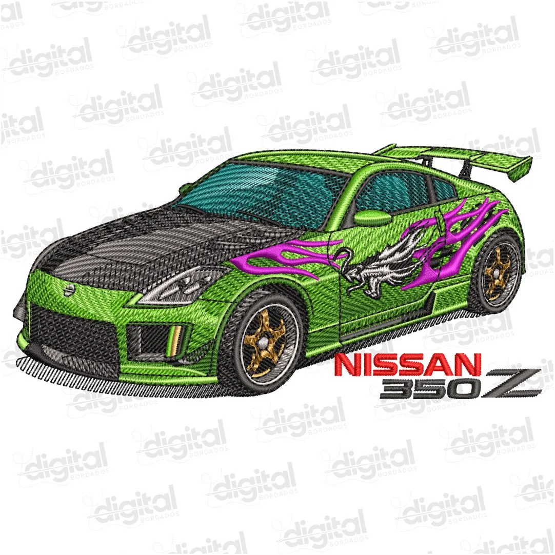 Matriz Bordado Carro Nissan 350z