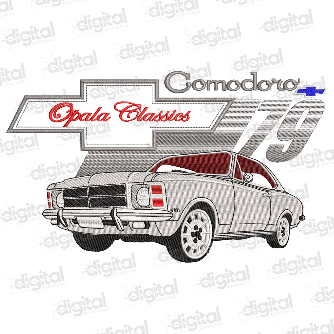 Matriz Bordado Carro Opala Comodoro 79