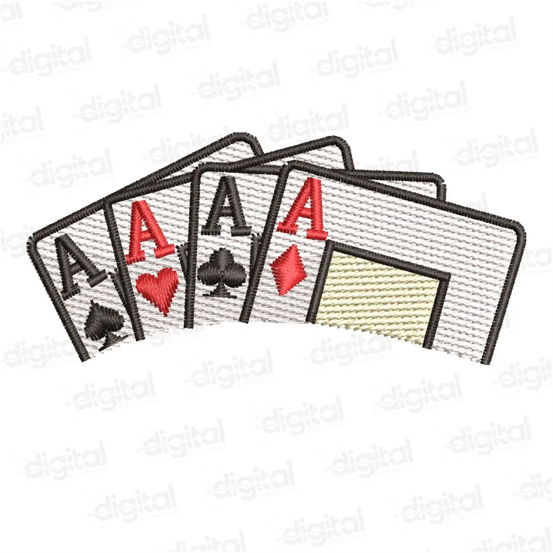 Matriz Bordado Cartas de Baralho