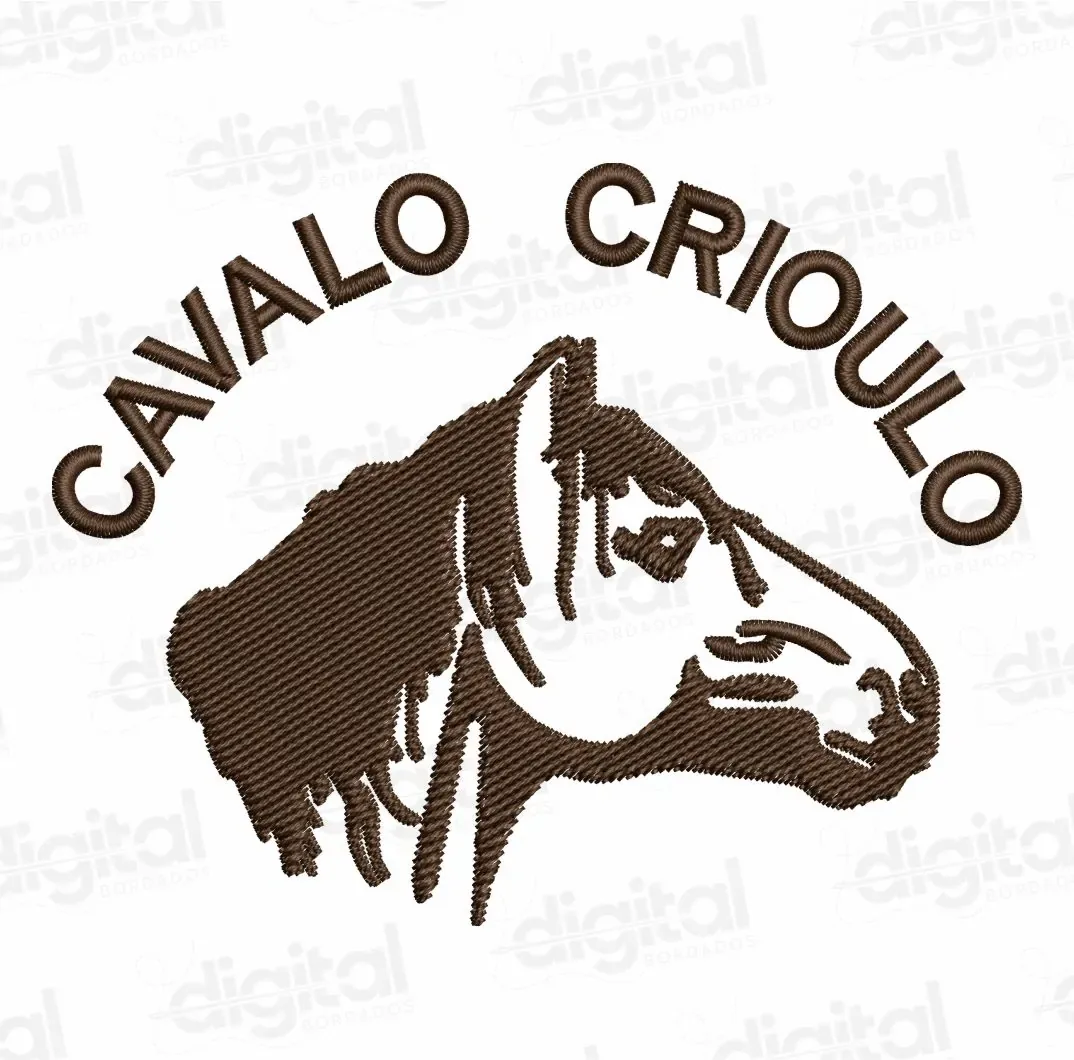 Matriz Bordado Cavalo Crioulo
