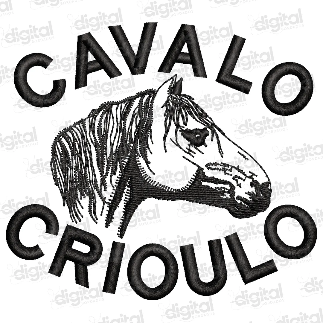 Matriz Bordado Cavalo Crioulo 2