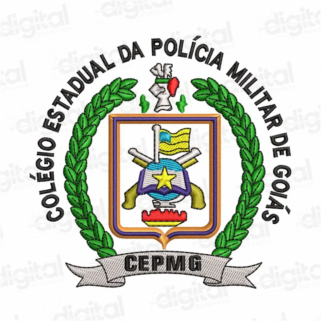 Matriz Bordado Colégio Estadual da Polícia Militar de Goiás