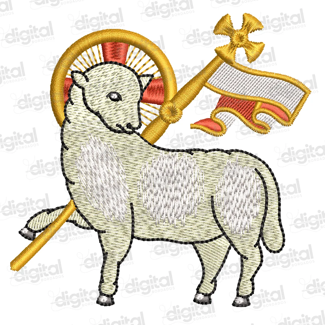 Matriz Bordado Cordeiro de Deus