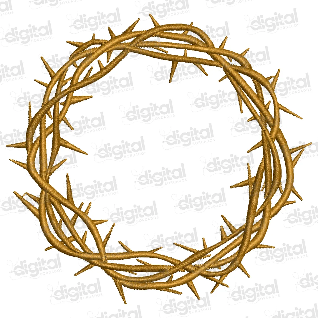 Matriz Bordado Coroa de Espinhos Jesus