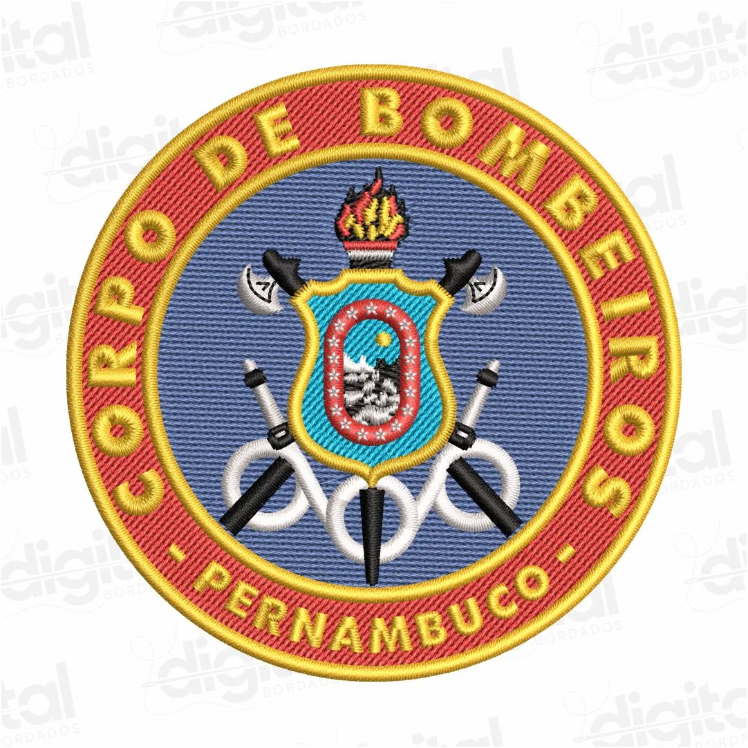Matriz Bordado Corpo de Bombeiros de Pernambuco