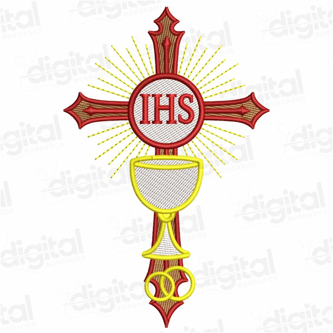 Matriz Bordado Cruz IHS 1