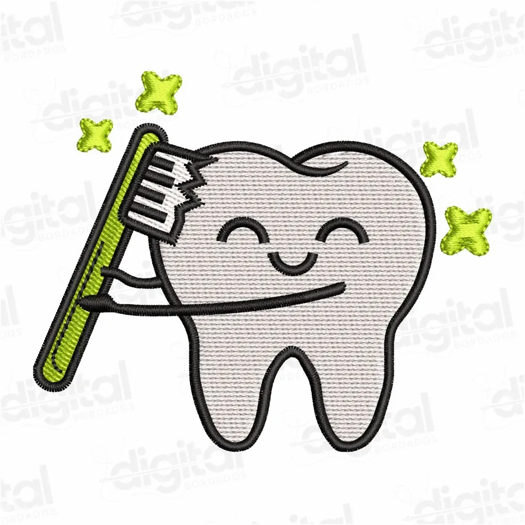 Matriz Bordado Dentinho Escova