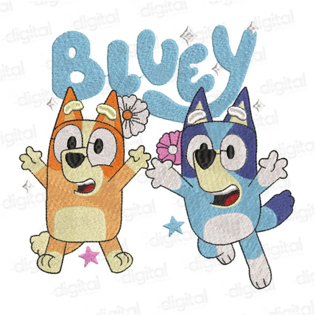 Matriz Bordado Desenho Mini Bluey 2