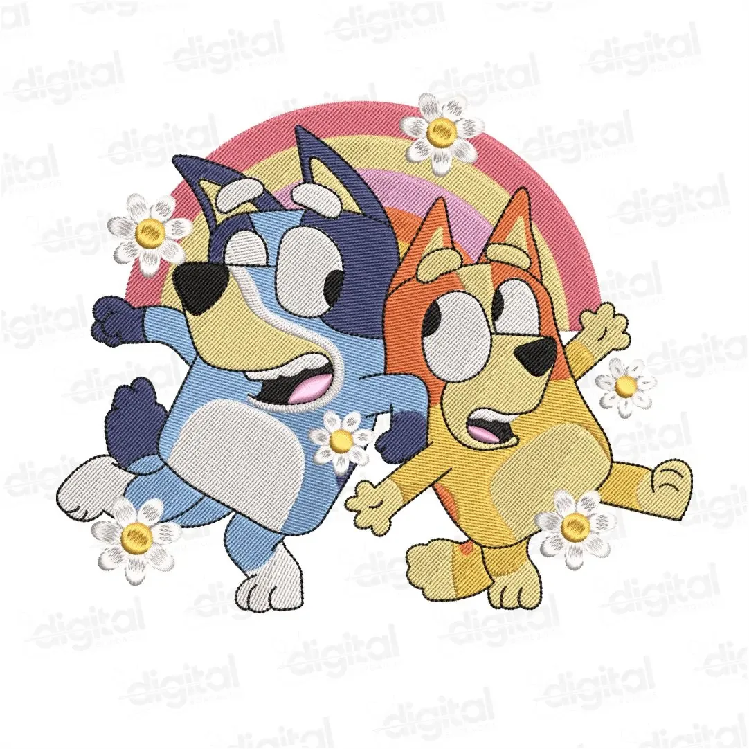 Matriz Bordado Desenho Mini Bluey 1