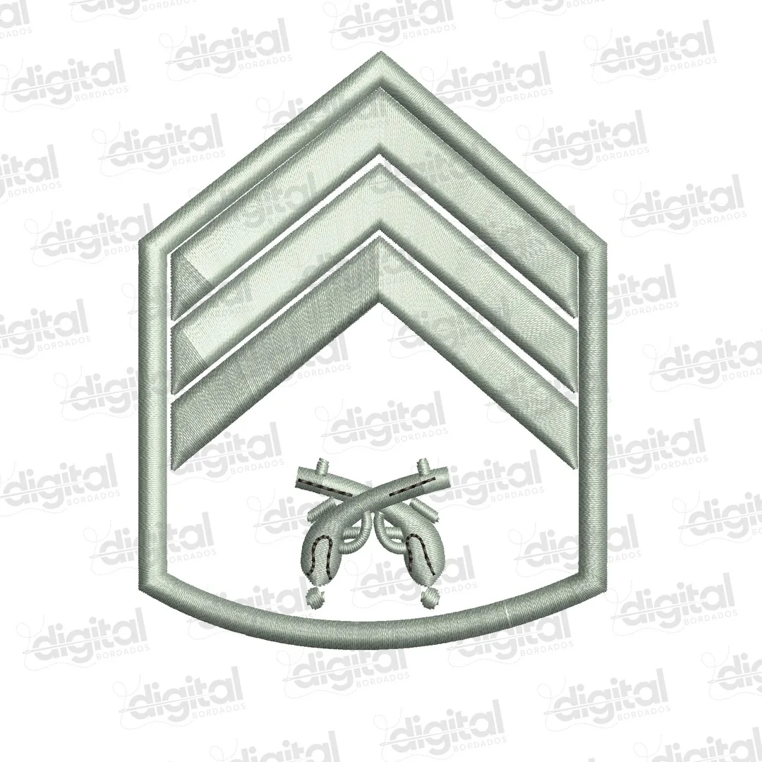 Matriz Bordado Divisa Terceiro Sargento