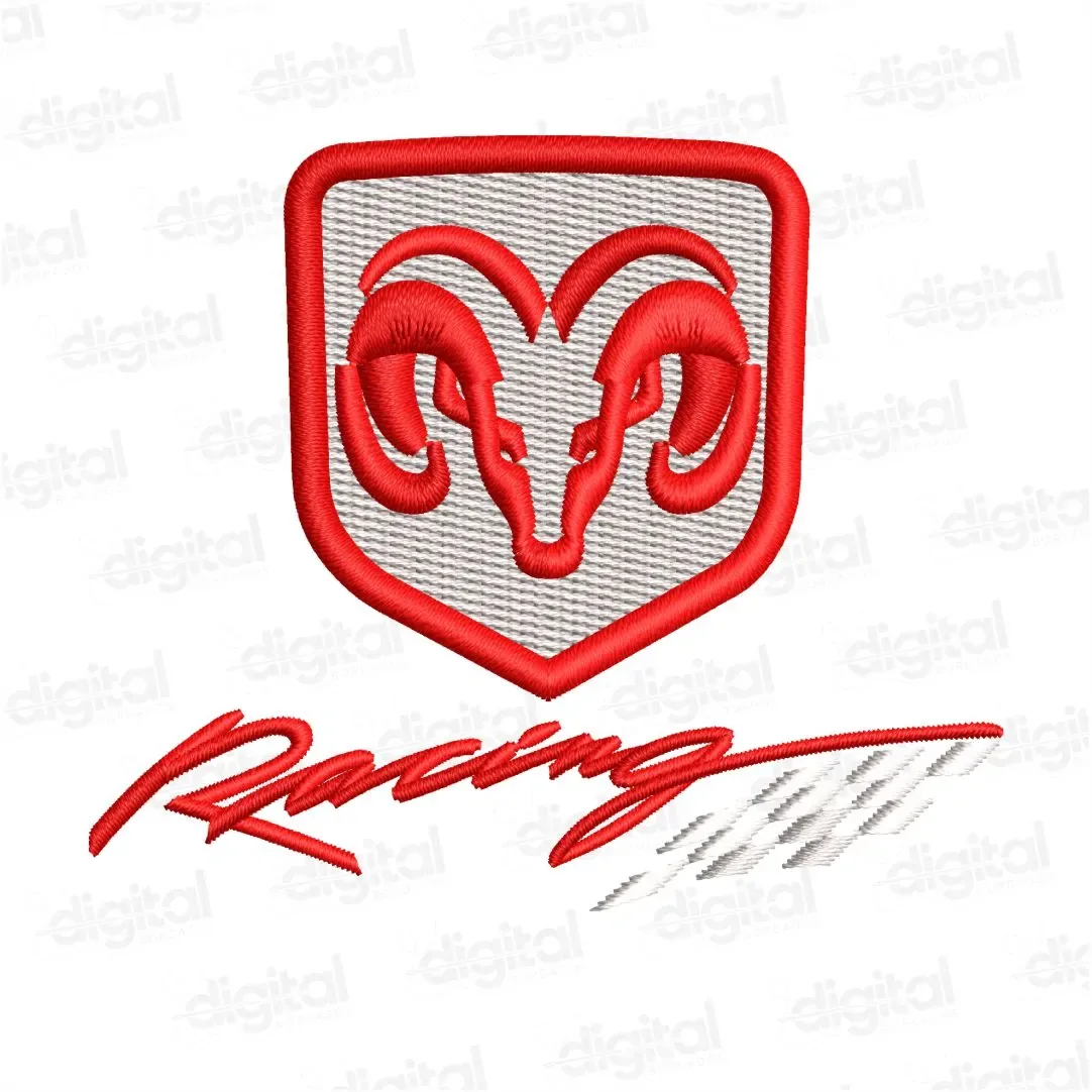 Matriz Bordado Dodge Racing