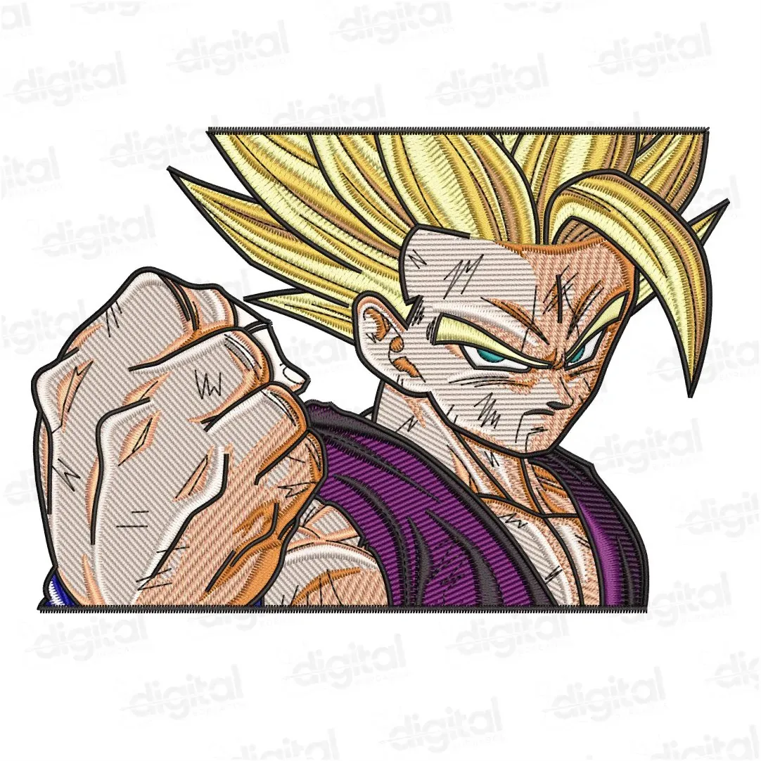Matriz Bordado Dragon Ball Gohan SS2