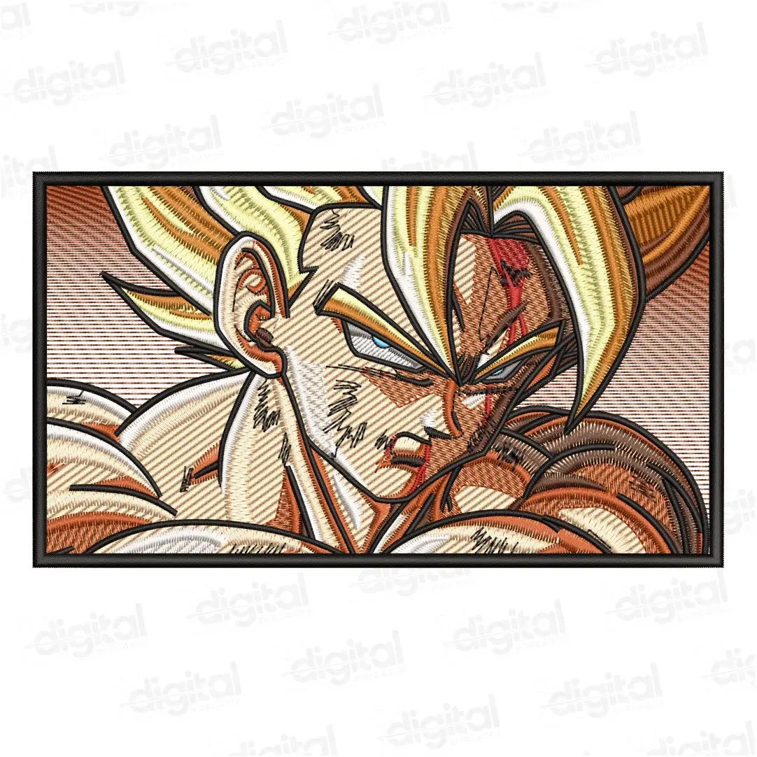 Matriz Bordado Dragon Ball Goku SS2