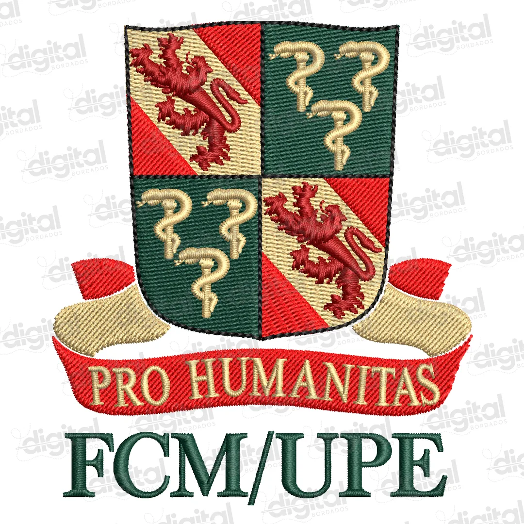 Matriz Bordado Medicina FCM UPE Pro Humanitas