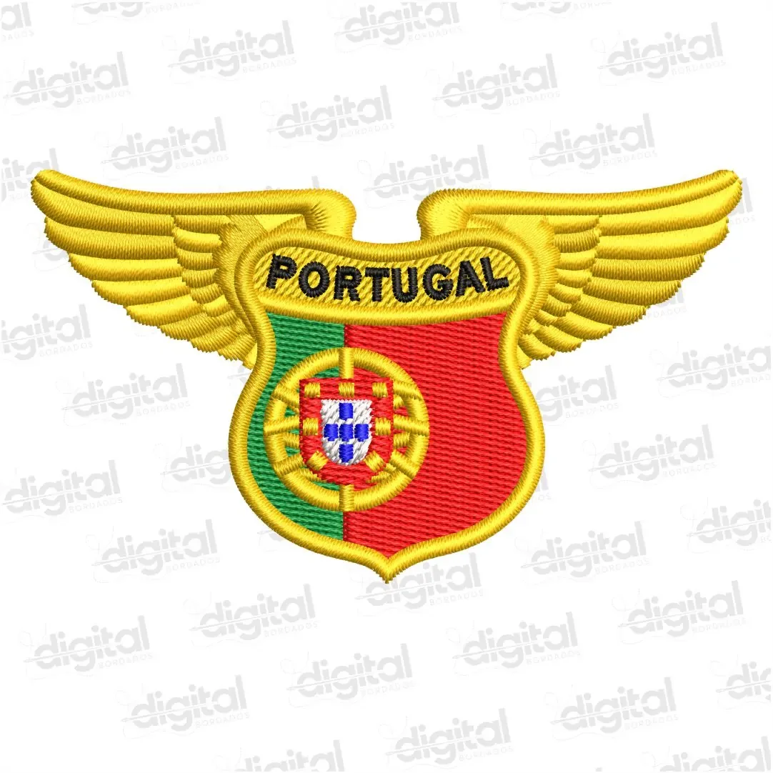 Matriz Bordado Escudo de Portugal com Asas