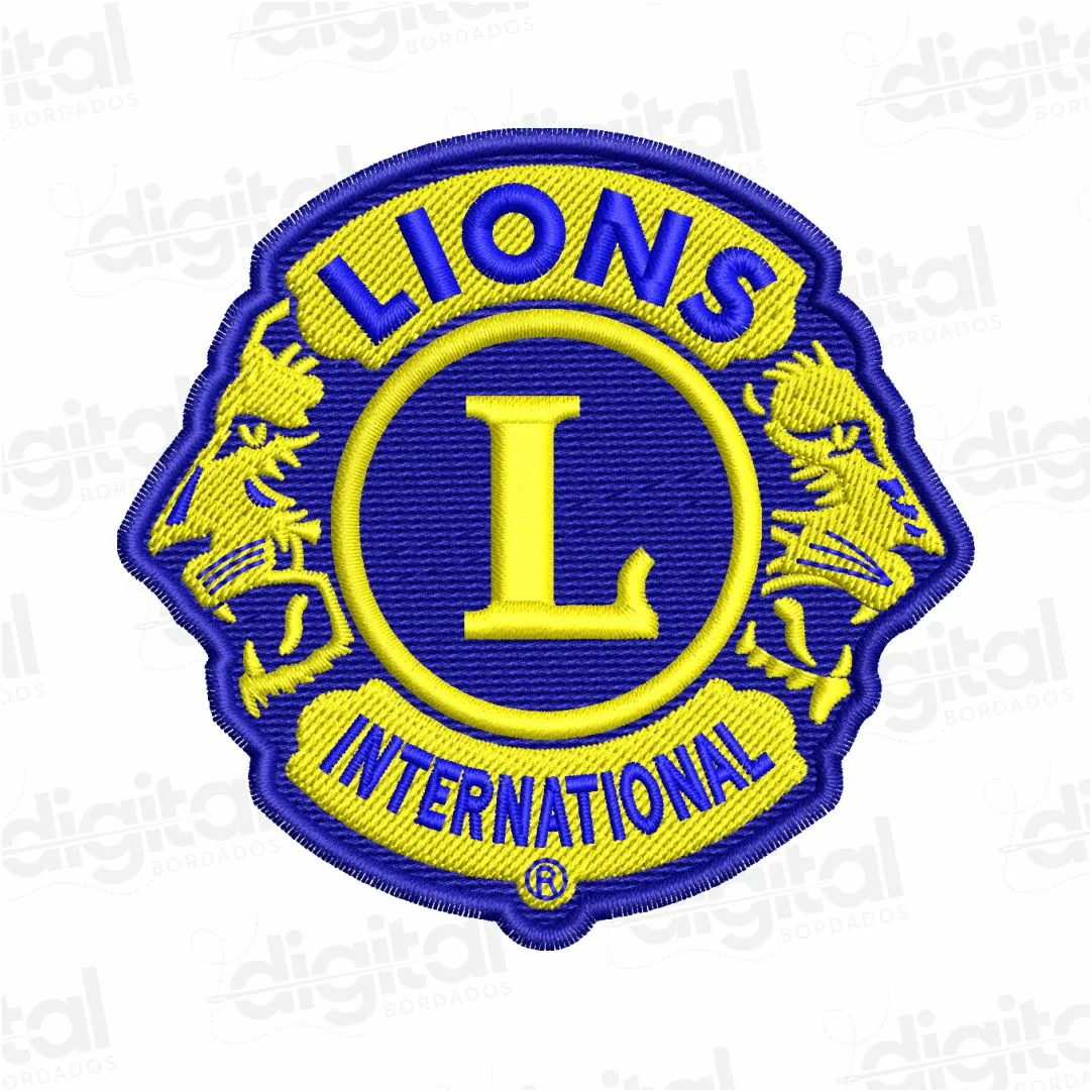 Matriz Bordado Escudo Lions Clube