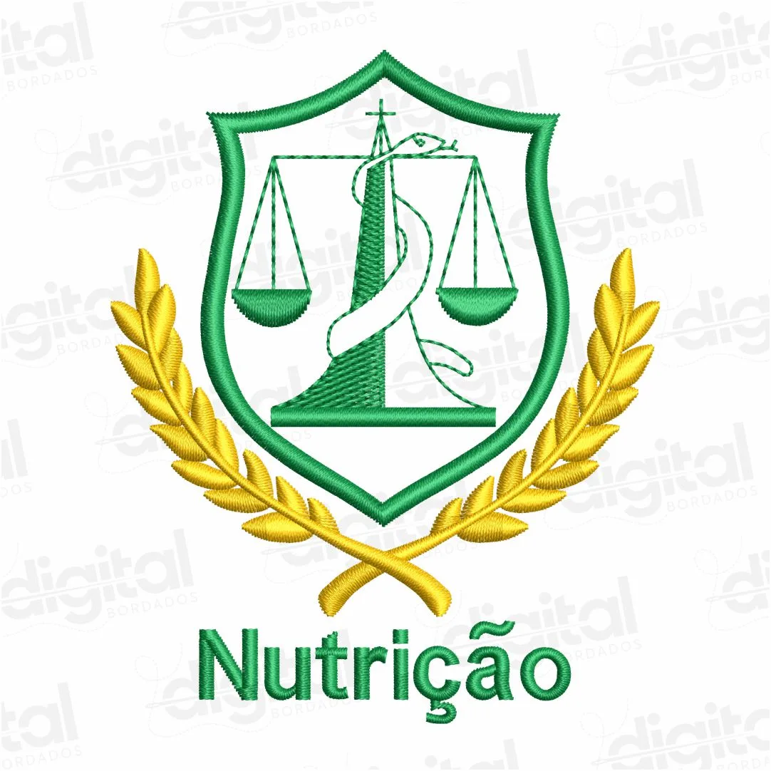 Matriz Bordado Escudo Nutrição 2