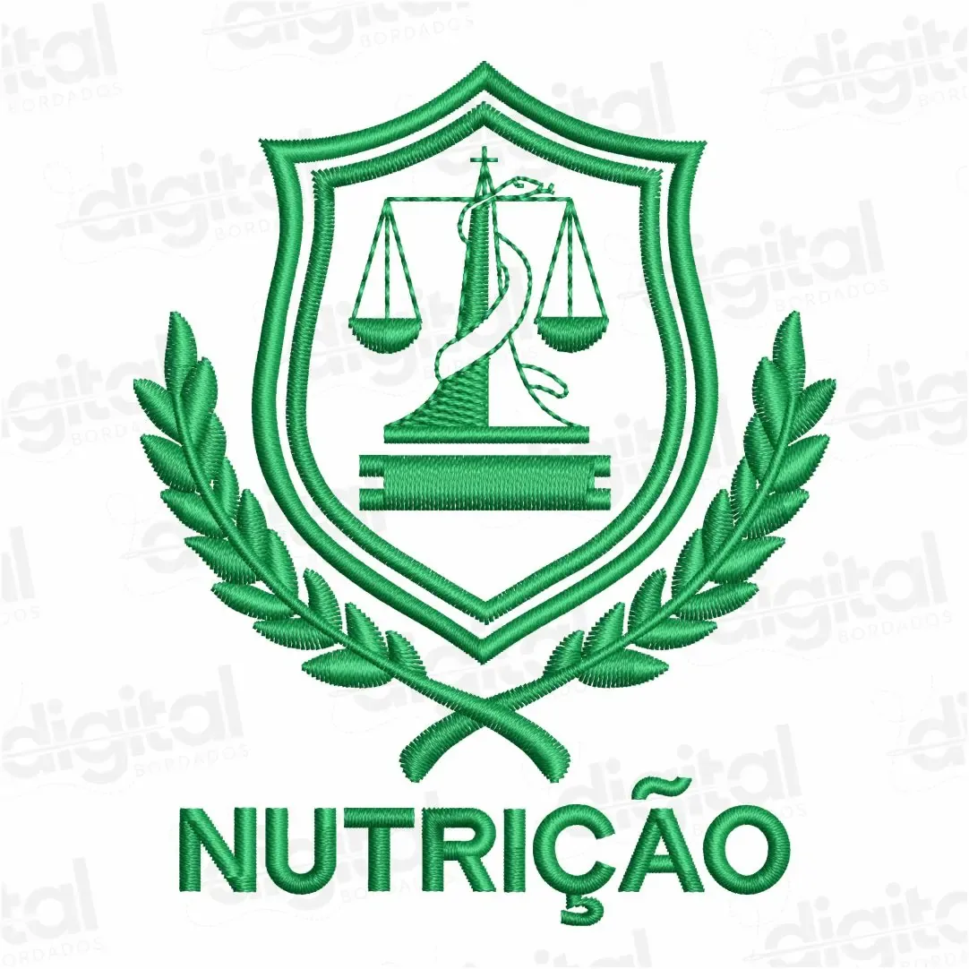 Matriz Bordado Escudo Nutrição 3