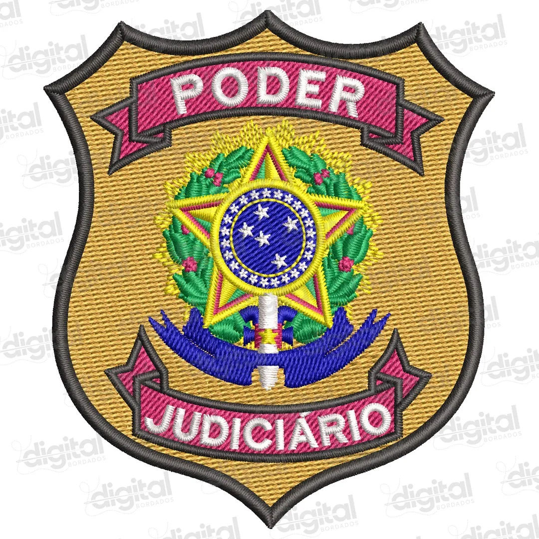 Matriz Bordado Escudo Poder Judiciário
