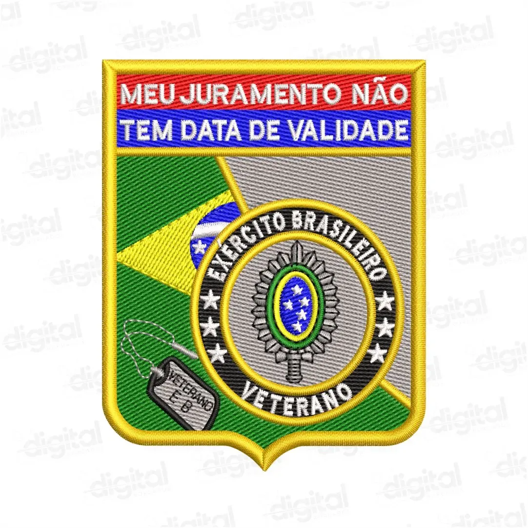 Matriz Bordado Exército Brasileiro Veterano