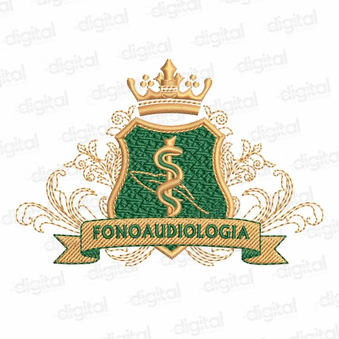 Matriz Bordado Fonoaudiologia Brasão 1