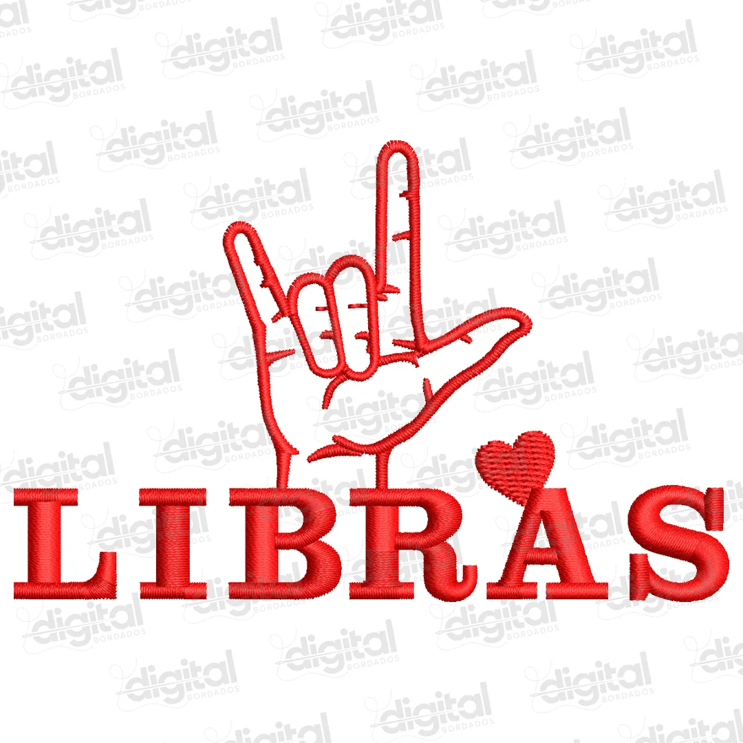 Matriz Bordado Libras 4