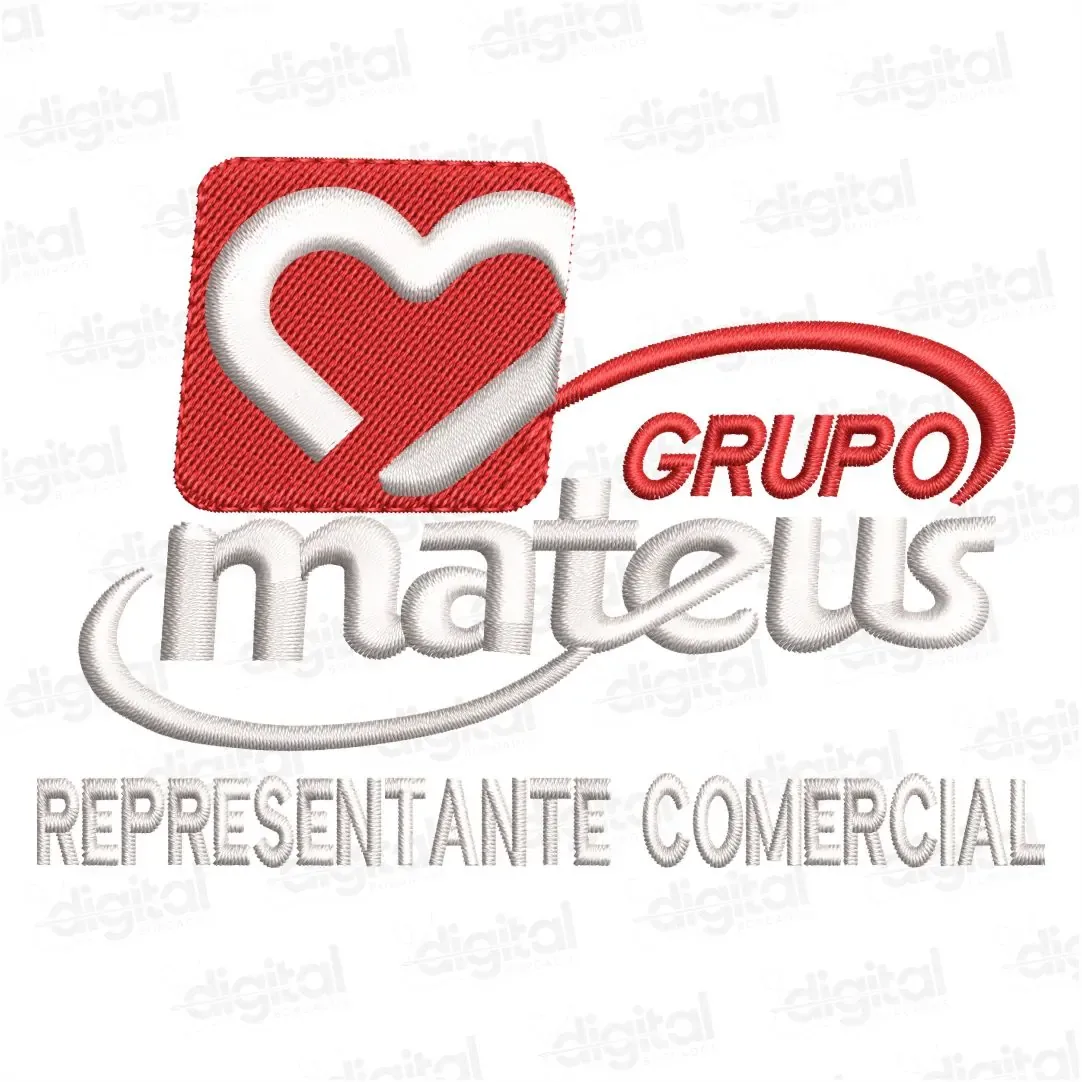 Matriz Bordado Grupo Mateus Representante Comercial