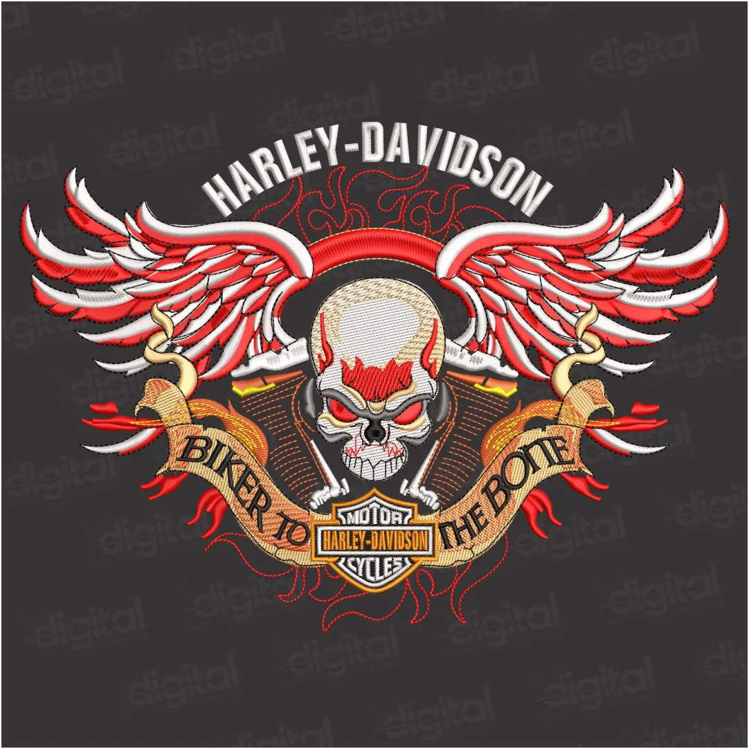 Matriz Bordado Harley Davidson 2