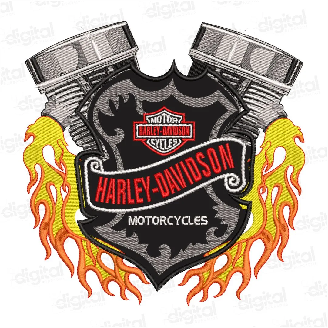 Matriz Bordado Harley Davidson 9